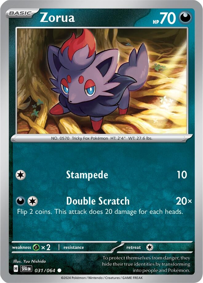 Image for Zorua (031/064) (SV: Shrouded Fable) (SFA) - Pokemon