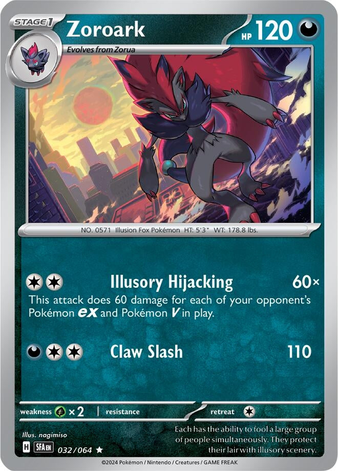 Image for Zoroark (032/064) (SV: Shrouded Fable) (SFA) - Pokemon