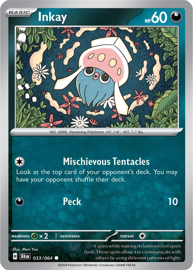 Image for Inkay (033/064) (SV: Shrouded Fable) (SFA) - Pokemon