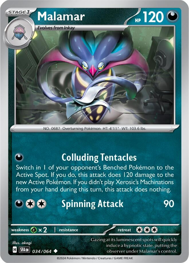Image for Malamar (034/064) (SV: Shrouded Fable) (SFA) - Pokemon