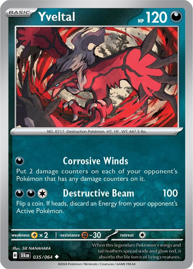 Image for Yveltal (035/064) (SV: Shrouded Fable) (SFA) - Pokemon