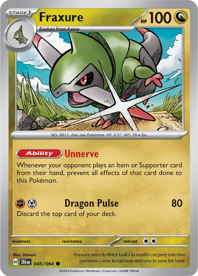 Image for Fraxure (045/064) (SV: Shrouded Fable) (SFA) - Pokemon