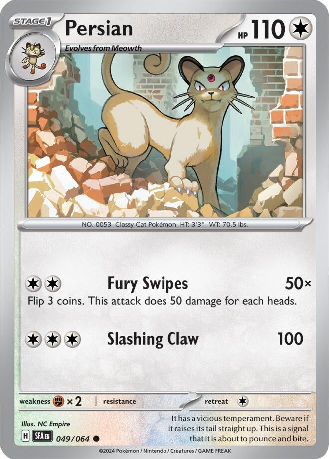 Image for Persian (049/064) (SV: Shrouded Fable) (SFA) - Pokemon