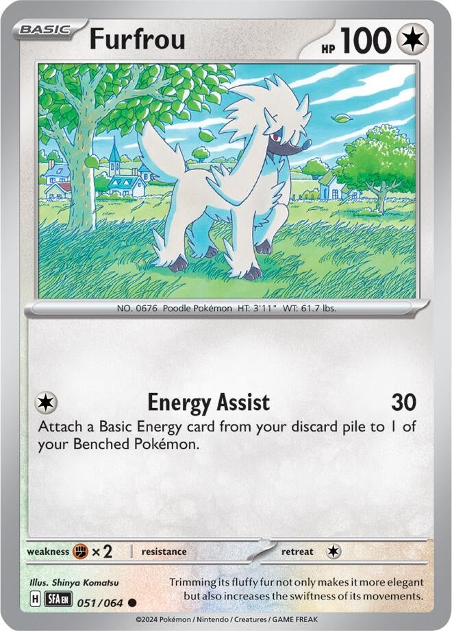 Image for Furfrou (051/064) (SV: Shrouded Fable) (SFA) - Pokemon