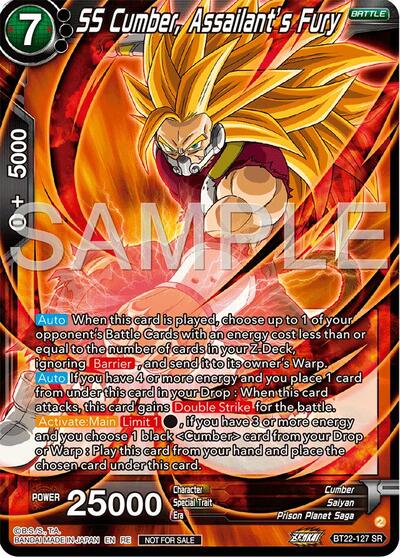 BT22-127  - SS Cumber, Assailant's Fury (Deluxe Pack 2024 Vol.2)