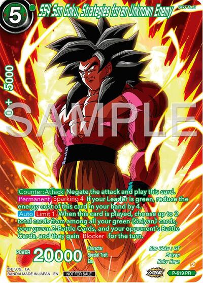 P-619  - SS4 Son Goku, Strategies for an Unknown Enemy (Full Art) (Deluxe Pack 2024 Vol.2)