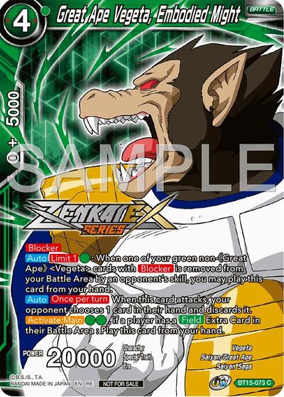 BT15-073  - Great Ape Vegeta, Embodied Might (Event Pack 15)