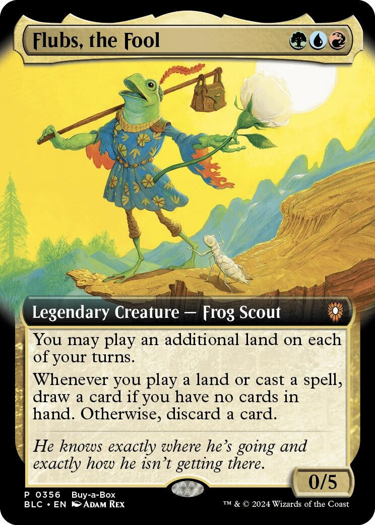 Flubs, the Fool (Extended Art) (356) (Buy-A-Box Promos)