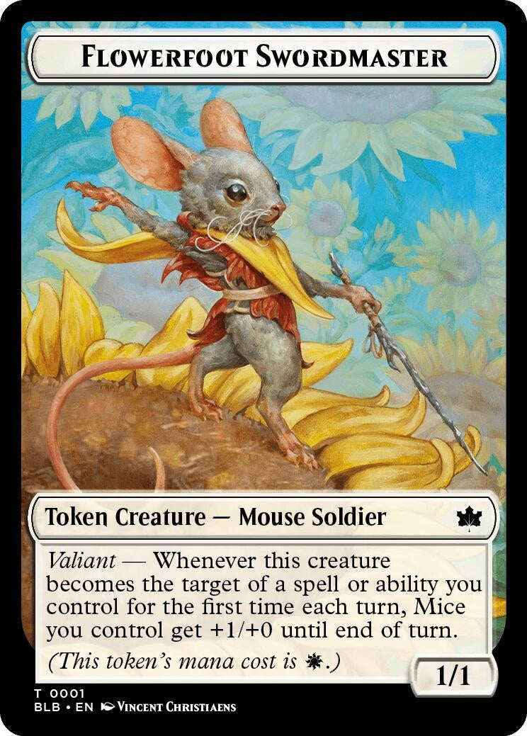 Image for Flowerfoot Swordmaster Token (1) - Magic: The Gathering