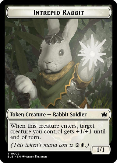 Image for Intrepid Rabbit Token (2) - Magic: The Gathering