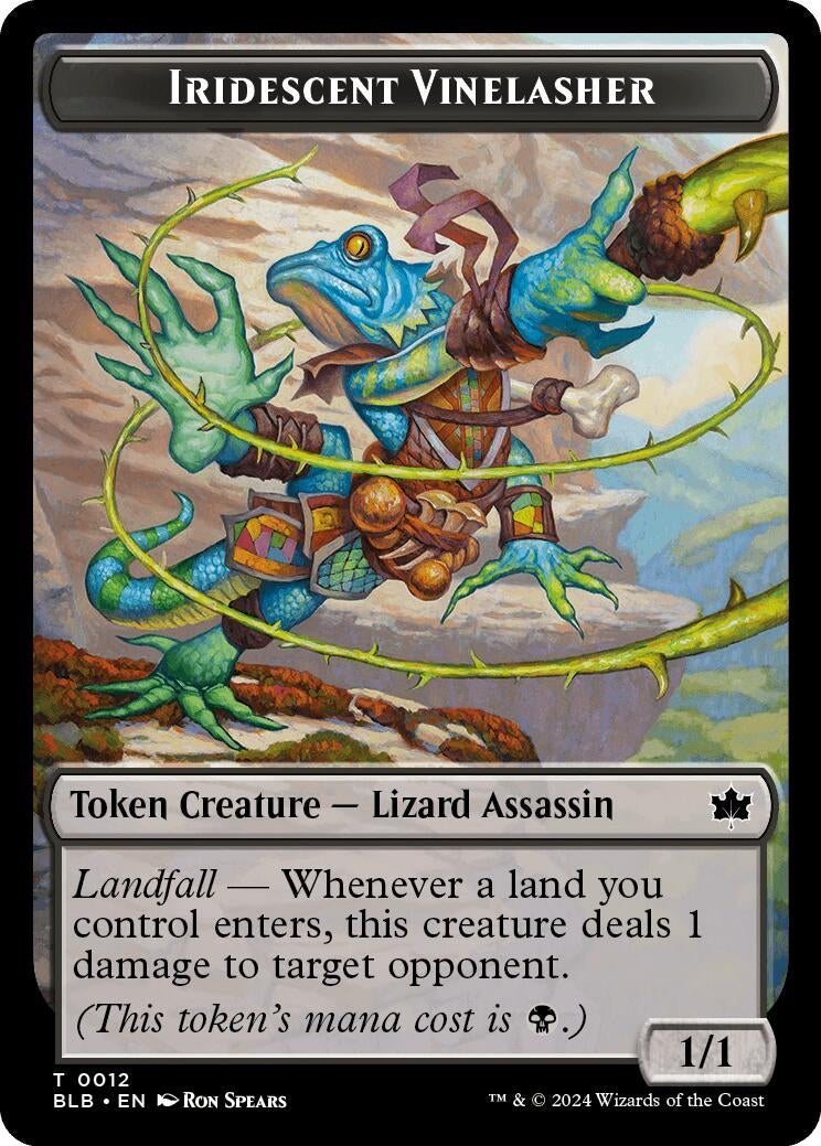 Image for Iridescent Vinelasher Token (12) - Magic: The Gathering
