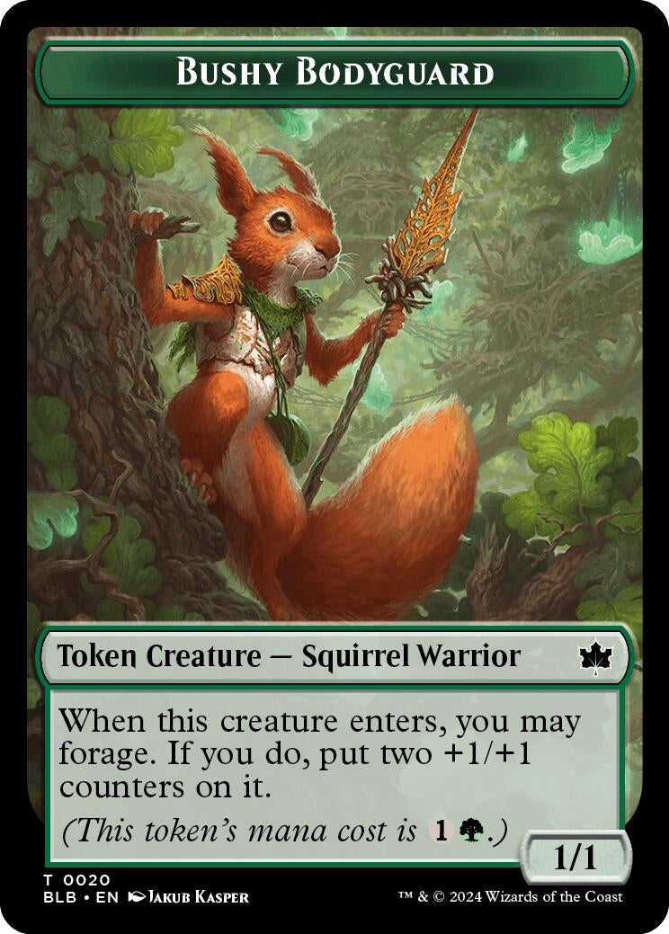 Image for Bushy Bodyguard Token (20) - Magic: The Gathering