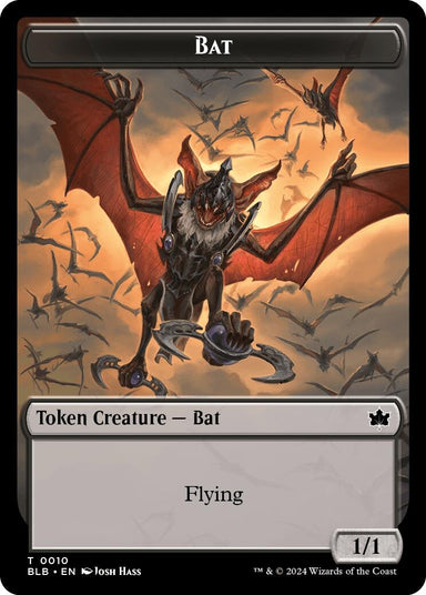 Image for Bat // Intrepid Rabbit Double-Sided Token (10 // 2) - Magic: The Gathering