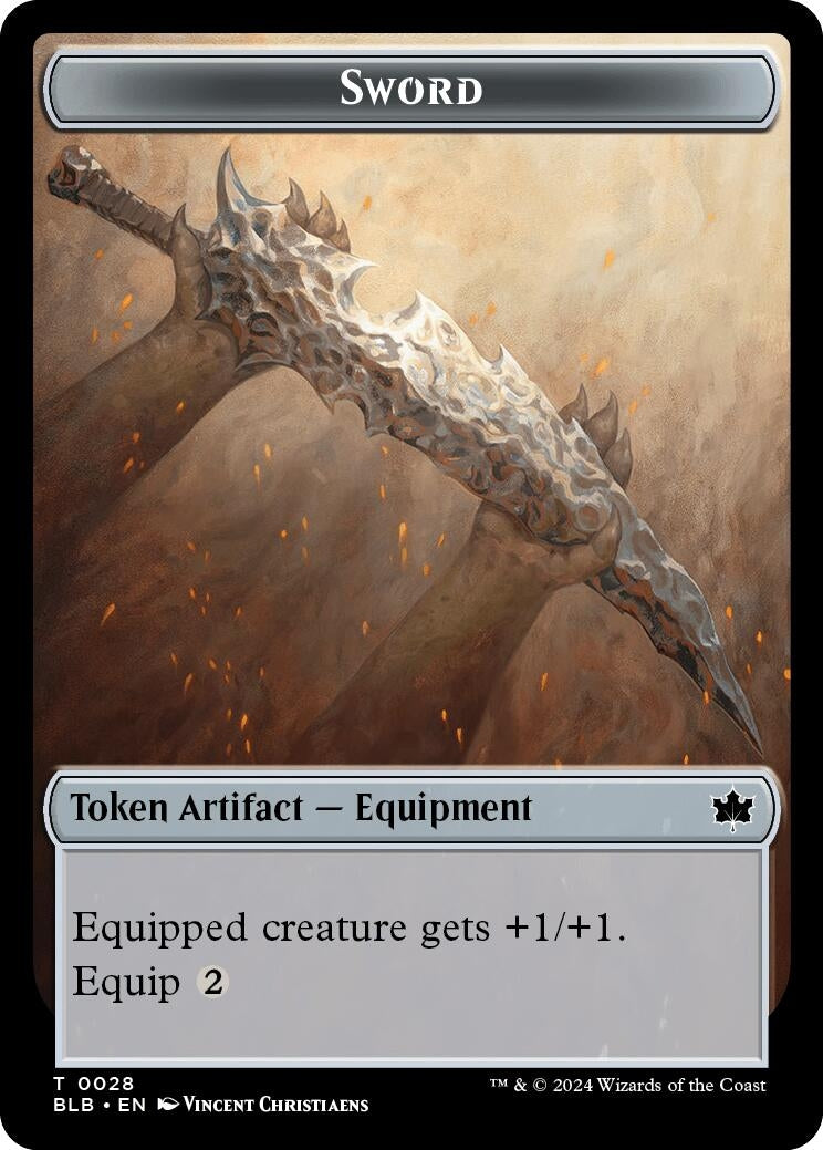 Image for Sword // Manifold Mouse Double-Sided Token (28 // 18) - Magic: The Gathering