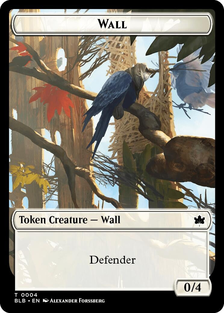 Image for Wall // Intrepid Rabbit Double-Sided Token (4 // 2) - Magic: The Gathering