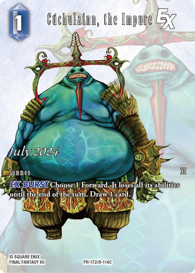 Image for Cuchulainn, the Impure EX (PR-172/9-114C) (FF: Promo Cards) (PR) - Final Fantasy TCG