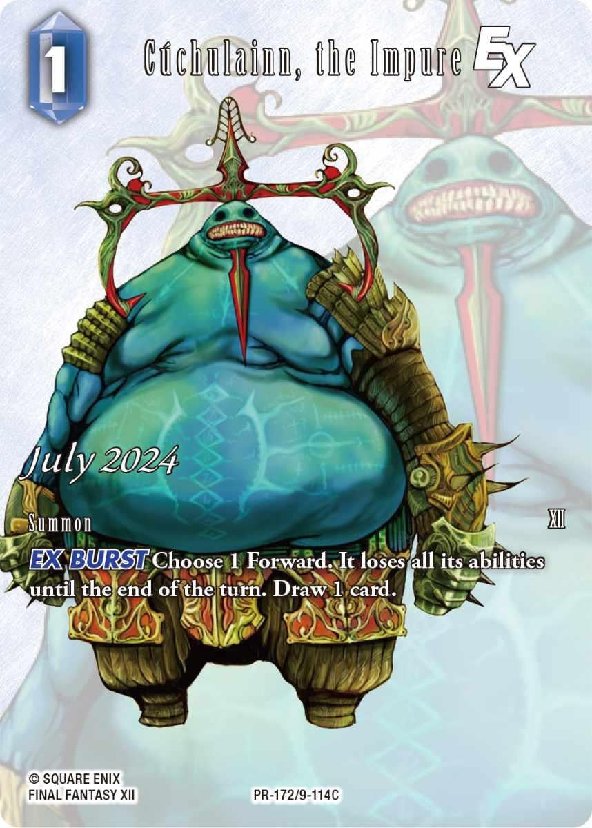 Image for Cuchulainn, the Impure EX (PR-172/9-114C) (FF: Promo Cards) (PR) - Final Fantasy TCG