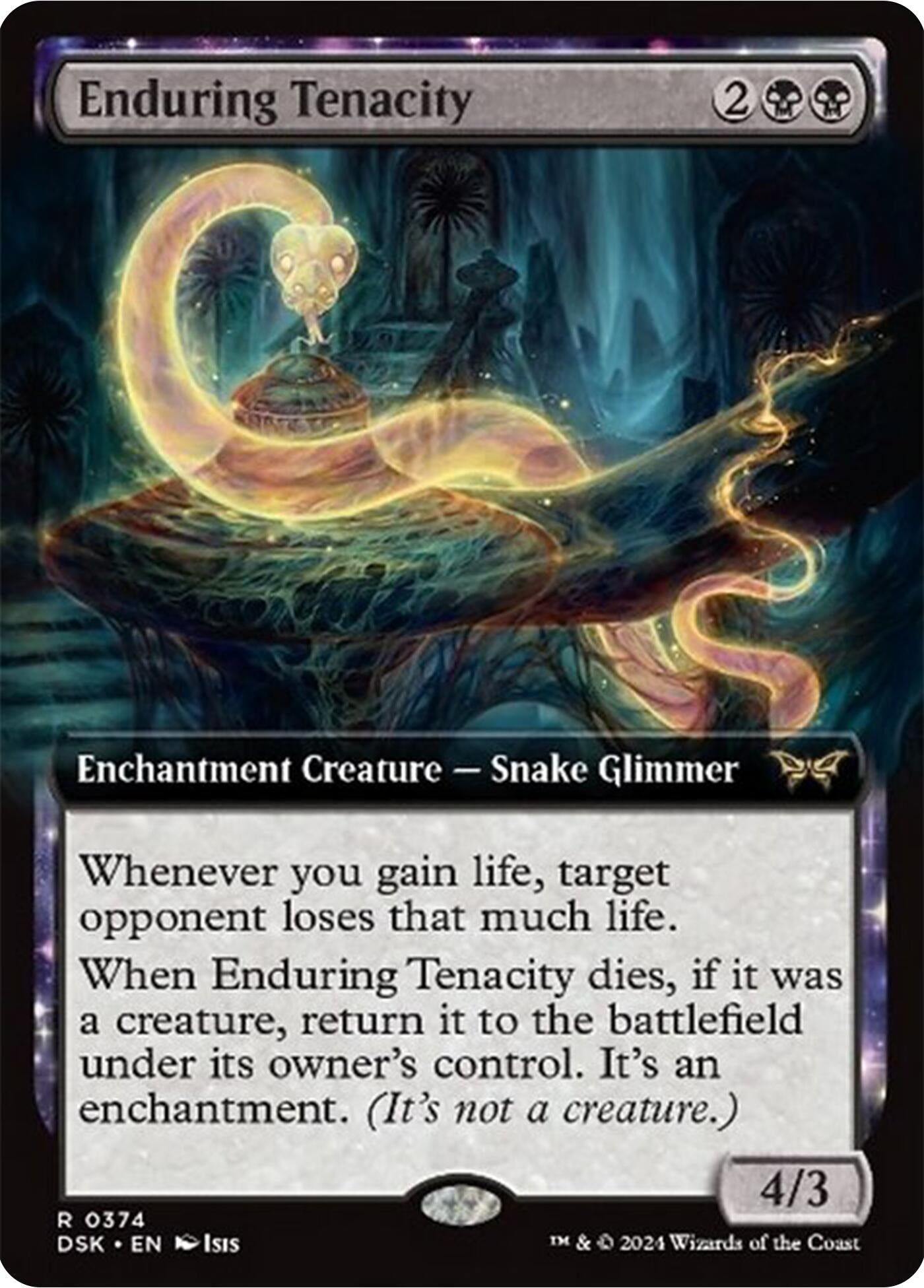 Image for Enduring Tenacity (Extended Art) (374) - Magic: The Gathering