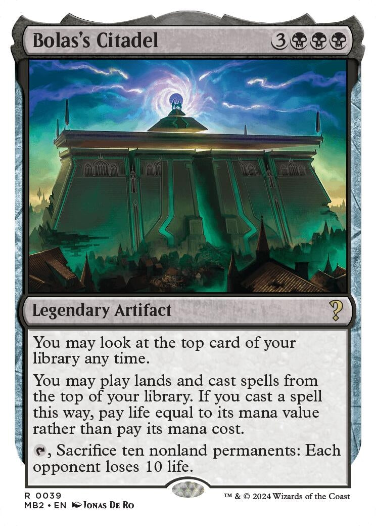 Bolas's Citadel (White Border) (39) (Mystery Booster 2)
