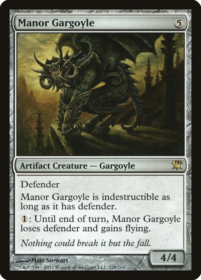 Image for Manor Gargoyle (228) (Innistrad) (ISD) - Magic: The Gathering