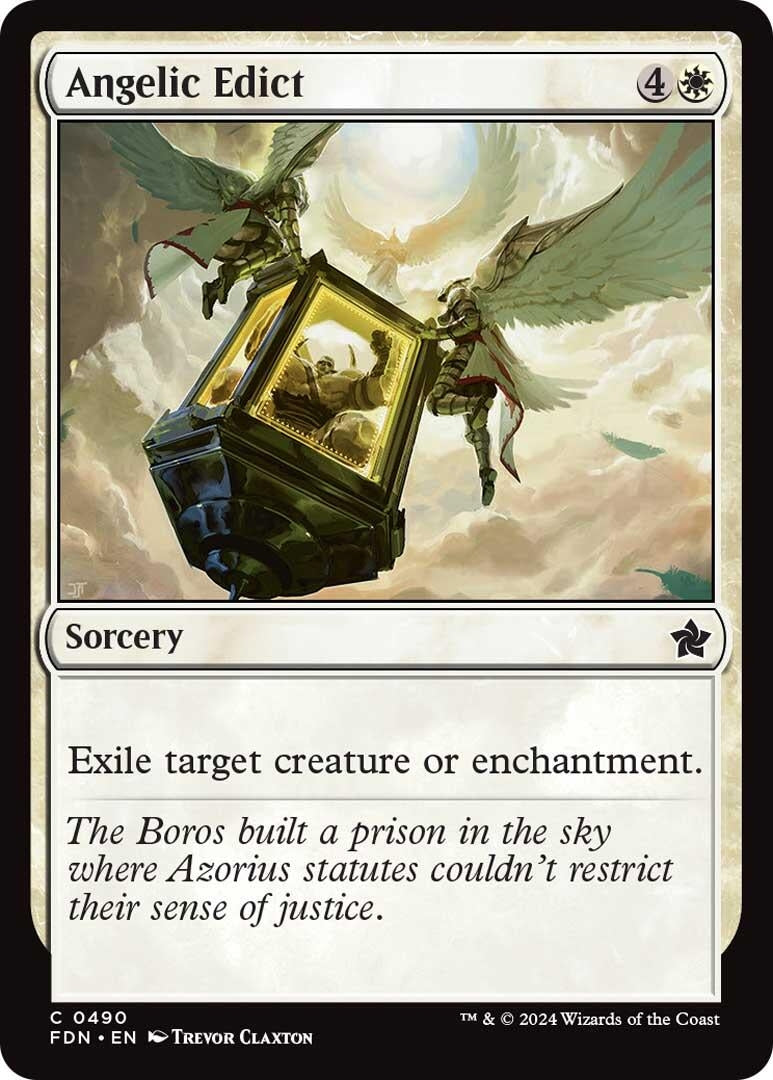 Image for Angelic Edict (490) (Foundations) - Magic: The Gathering