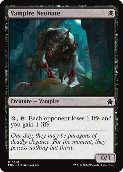Image for Vampire Neonate (531) (Foundations) - Magic: The Gathering