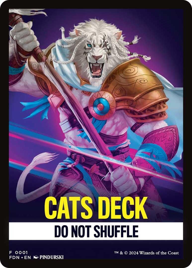 Image for Cats Deck Theme Card (1) (Foundations) - Magic: The Gathering