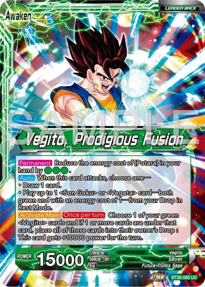 Son Goku & Vegeta // Vegito, Prodigious Fusion - BT26-060