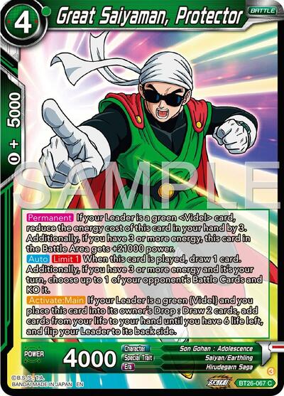 Great Saiyaman, Protector - BT26-067