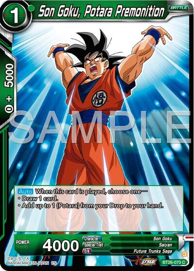 Son Goku, Potara Premonition - BT26-070