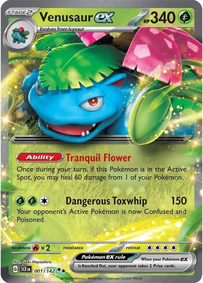 Image for Venusaur ex (001/142) (SV07: Stellar Crown) (SCR) - Pokemon