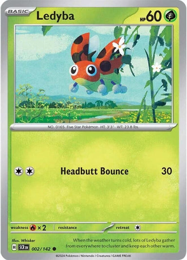 Image for Ledyba (002/142) (SV07: Stellar Crown) (SCR) - Pokemon