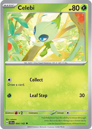 Image for Celebi (004/142) (SV07: Stellar Crown) (SCR) - Pokemon