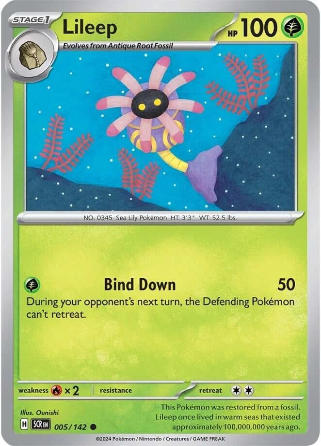Image for Lileep (005/142) (SV07: Stellar Crown) (SCR) - Pokemon