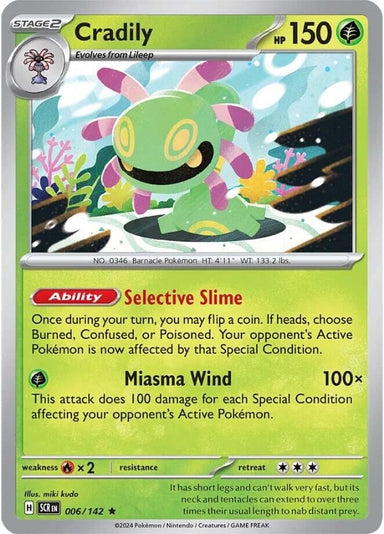 Image for Cradily (006/142) (SV07: Stellar Crown) (SCR) - Pokemon