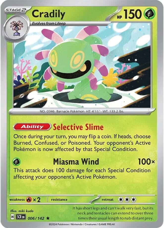 Image for Cradily (006/142) (SV07: Stellar Crown) (SCR) - Pokemon
