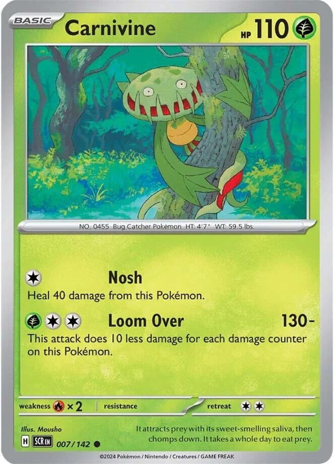 Image for Carnivine (007/142) (SV07: Stellar Crown) (SCR) - Pokemon