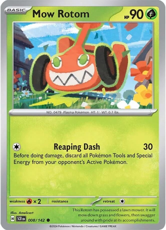 Image for Mow Rotom (008/142) (SV07: Stellar Crown) (SCR) - Pokemon