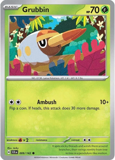 Image for Grubbin (009/142) (SV07: Stellar Crown) (SCR) - Pokemon