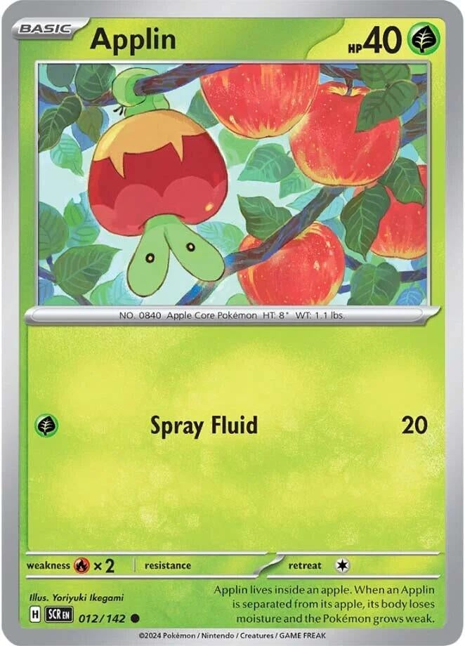 Image for Applin (012/142) (SV07: Stellar Crown) (SCR) - Pokemon