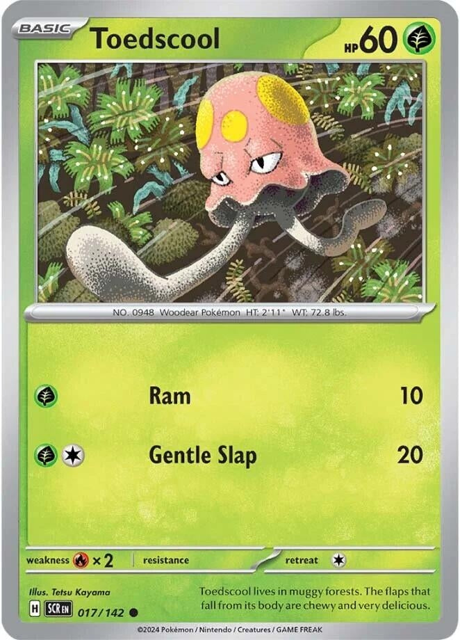 Image for Toedscool (017/142) (SV07: Stellar Crown) (SCR) - Pokemon