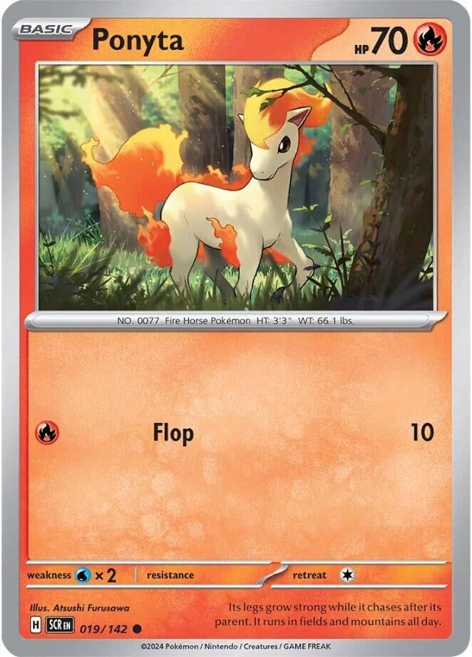 Image for Ponyta (019/142) (SV07: Stellar Crown) (SCR) - Pokemon