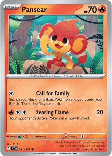 Image for Pansear (021/142) (SV07: Stellar Crown) (SCR) - Pokemon