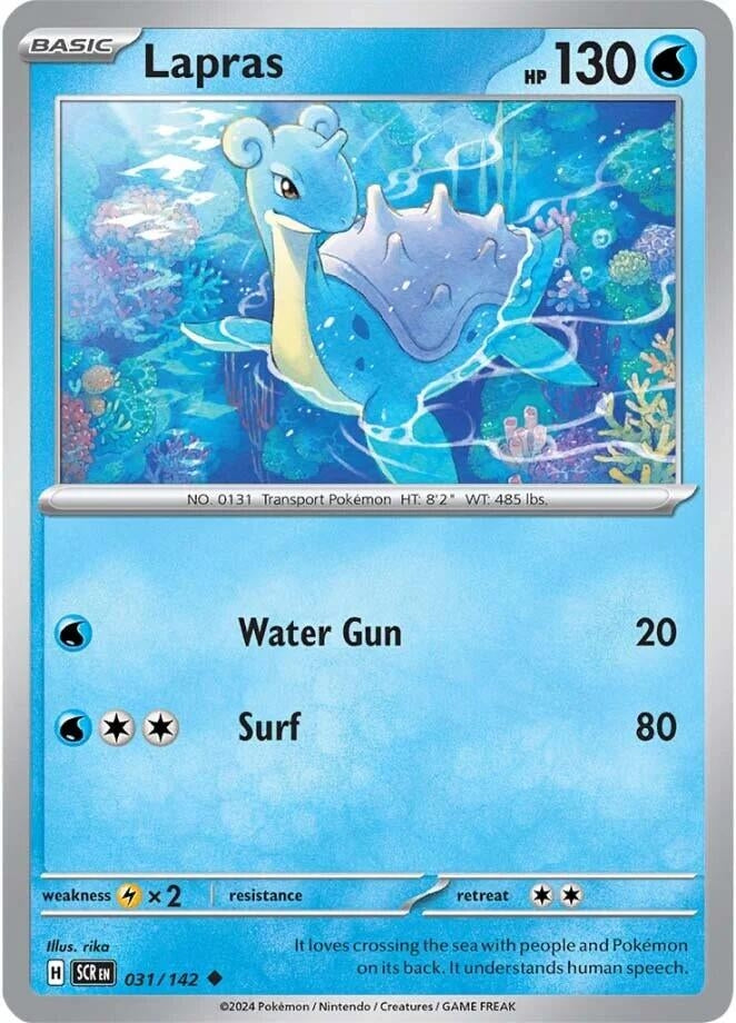 Image for Lapras (031/142) (SV07: Stellar Crown) (SCR) - Pokemon