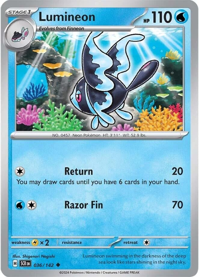 Image for Lumineon (036/142) (SV07: Stellar Crown) (SCR) - Pokemon