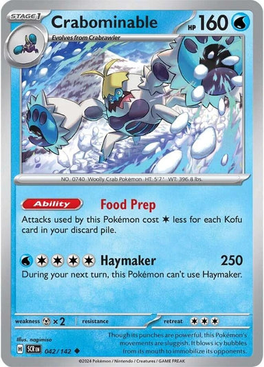 Image for Crabominable (042/142) (SV07: Stellar Crown) (SCR) - Pokemon