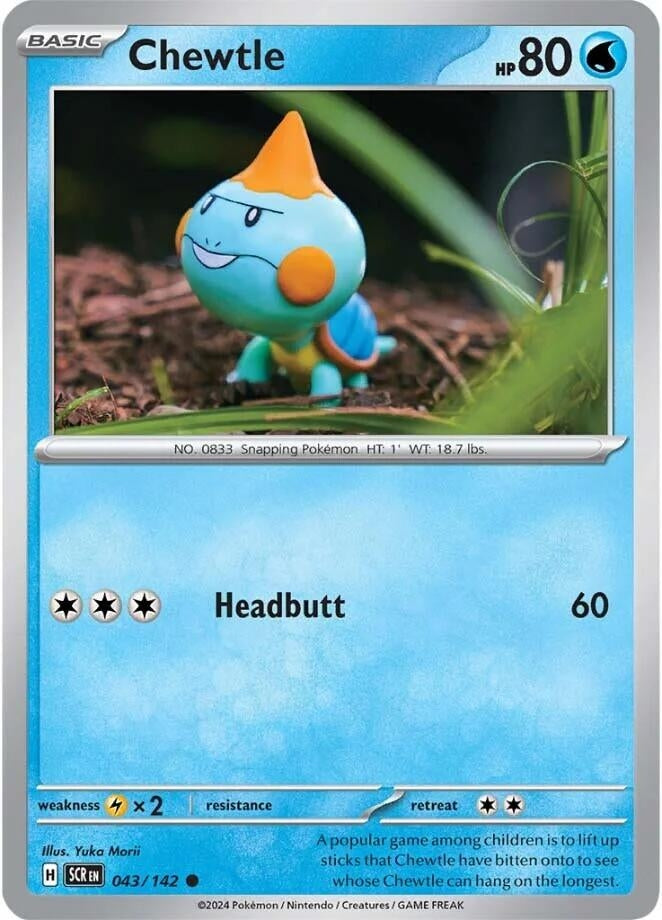 Image for Chewtle (043/142) (SV07: Stellar Crown) (SCR) - Pokemon