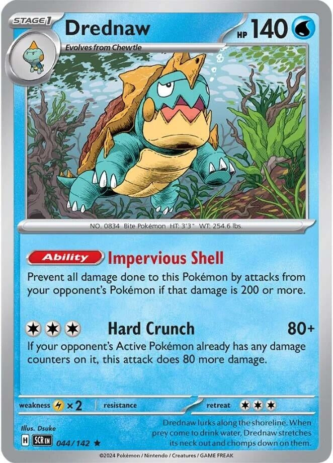 Image for Drednaw (044/142) (SV07: Stellar Crown) (SCR) - Pokemon