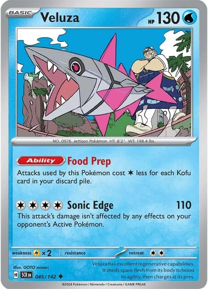 Image for Veluza (045/142) (SV07: Stellar Crown) (SCR) - Pokemon