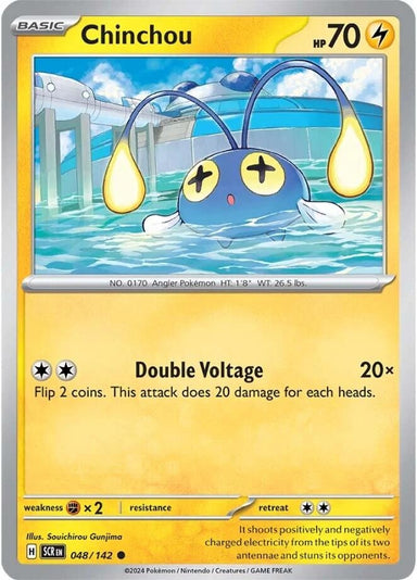 Image for Chinchou (048/142) (SV07: Stellar Crown) (SCR) - Pokemon